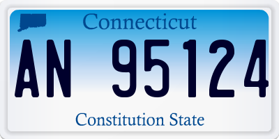 CT license plate AN95124