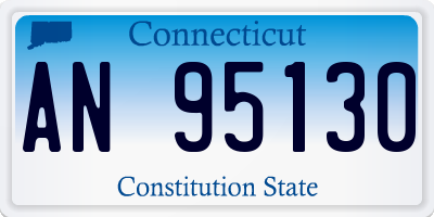 CT license plate AN95130