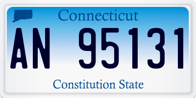 CT license plate AN95131