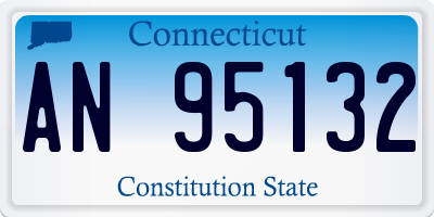 CT license plate AN95132