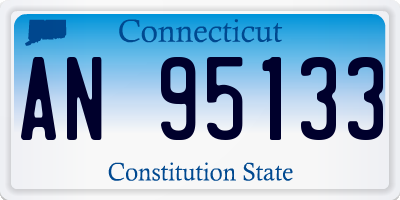 CT license plate AN95133