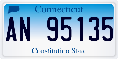 CT license plate AN95135