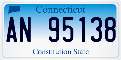 CT license plate AN95138