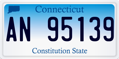 CT license plate AN95139