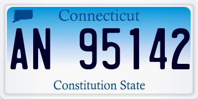 CT license plate AN95142