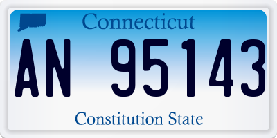 CT license plate AN95143