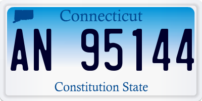 CT license plate AN95144
