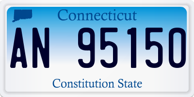 CT license plate AN95150