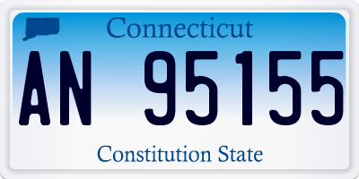 CT license plate AN95155