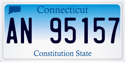 CT license plate AN95157