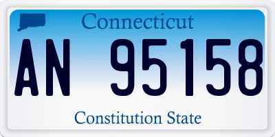 CT license plate AN95158