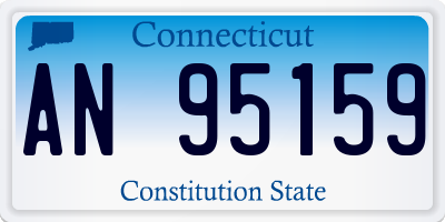 CT license plate AN95159