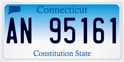 CT license plate AN95161