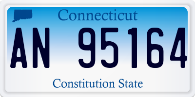 CT license plate AN95164