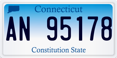 CT license plate AN95178