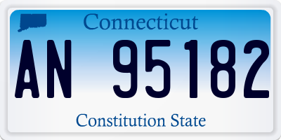 CT license plate AN95182