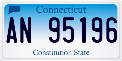 CT license plate AN95196