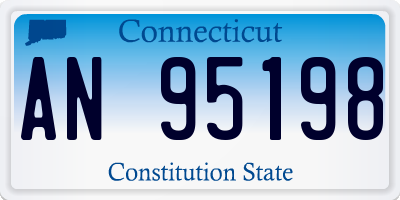 CT license plate AN95198