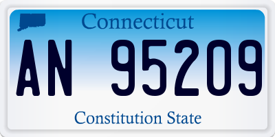 CT license plate AN95209