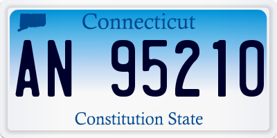 CT license plate AN95210