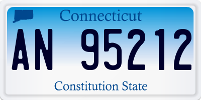 CT license plate AN95212