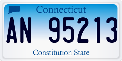 CT license plate AN95213