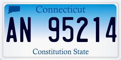 CT license plate AN95214