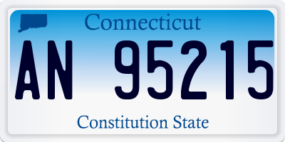 CT license plate AN95215