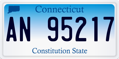 CT license plate AN95217