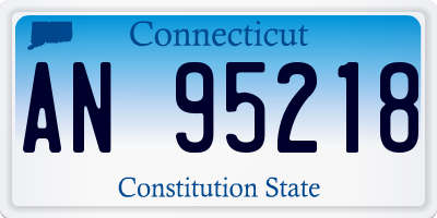 CT license plate AN95218