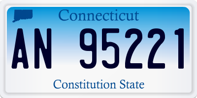 CT license plate AN95221