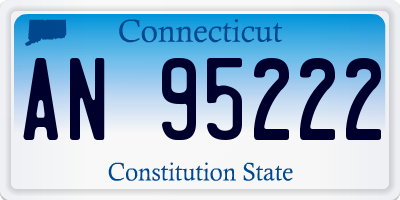 CT license plate AN95222