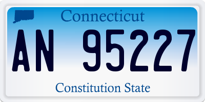 CT license plate AN95227