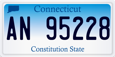 CT license plate AN95228