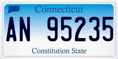 CT license plate AN95235