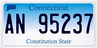 CT license plate AN95237