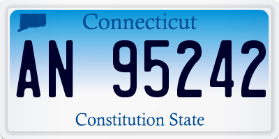 CT license plate AN95242