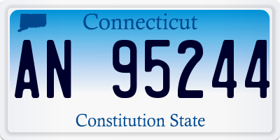 CT license plate AN95244