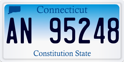 CT license plate AN95248