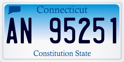 CT license plate AN95251