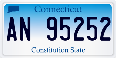 CT license plate AN95252