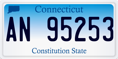 CT license plate AN95253