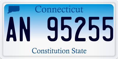 CT license plate AN95255