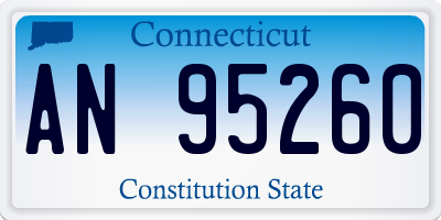 CT license plate AN95260