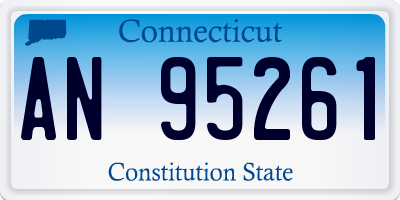 CT license plate AN95261