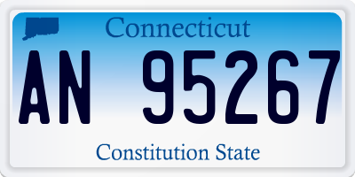 CT license plate AN95267