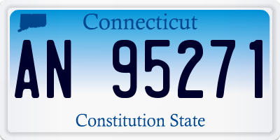 CT license plate AN95271