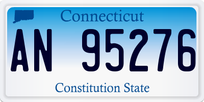 CT license plate AN95276