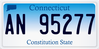 CT license plate AN95277