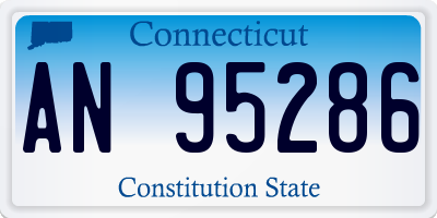 CT license plate AN95286